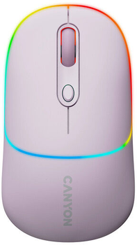 Мышь Canyon MW-22 Dual Band RGB Wireless Pearl Rose (CNS-CMSW22PR)