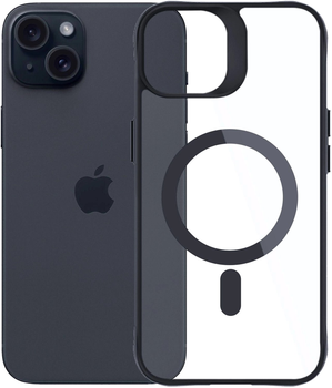 Панель 3MK Satin Armor MagCase для Apple iPhone 15 Plus Black + Transparent (5903108563826)