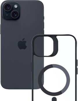 Панель 3MK Satin Armor MagCase для Apple iPhone 15 Black + Transparent (5903108563819)