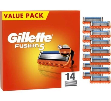 Сменные картриджи для бритья (лезвия кассеты) мужские Gillette Fusion 5 14 шт
