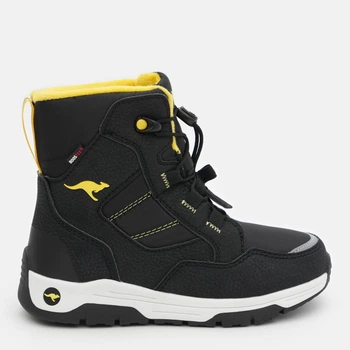 Детские зимние ботинки для мальчика Kangaroos 18928-000-5062 32 Черный/Желтый (4066539102215)