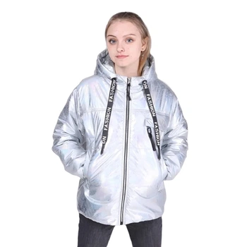 Куртка для дівчинки Fashion SN0001-S 146 Сріблястий
