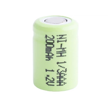 NiMH 200mAh, 1,2V, 1/3AAA LiPower, никель-металл-гидридный аккумулятор flat top