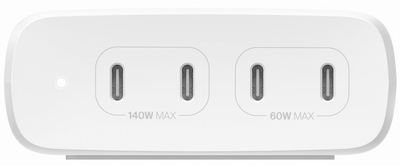 Ładowarka ścienna Belkin BoostCharge Pro 4-Port USB-C PD 3.1 GaN Charger 200 W White (745883868230)