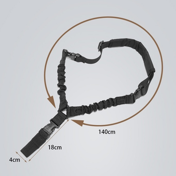 Тактичний одноточковий ремінь HB-037 мультикам