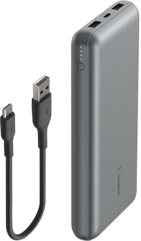 Powerbank Belkin BoostCharge Power Bank 20000 mAh 15 W Grey (745883881246)