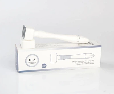 Регулируемый Роллер-Штамп Derma Roller Stamp Для Кожи Лица И Головы Со 140 Иглами Из Нержавеющей Стали (0-3мм)
