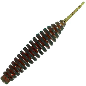 Силиконовая приманка Fishup Tanta 3.5" (5pcs.), #019 - Motor Oil/Red,10052214