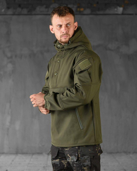 Тактическая демисезонная куртка анорак SoftShell 3XL олива (88917)