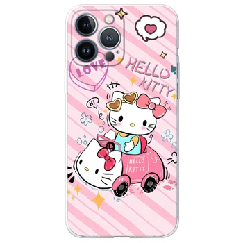 Силиконовый Чехол с Картинкой для iPhone 13 Pro Принт (Хеллоу Китти, Hello Kitty) (43365-ysm032)