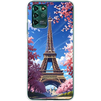 Силиконовый Чехол с Картинкой для ZTE Blade V30 Vita Принт (Париж, Эйфелева Башня) (44035-ysm036)