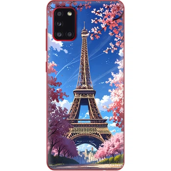 Силиконовый Чехол с Картинкой для Samsung Galaxy A31 (A315) Принт (Париж, Эйфелева Башня) (39470-ysm036)