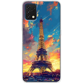 Силиконовый Чехол с Картинкой для Umidigi A11S Принт (Париж, Эйфелева Башня) (56085-ysm038)