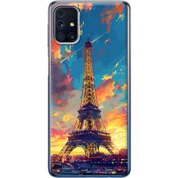 Силиконовый Чехол с Картинкой для Samsung Galaxy M31s (M317) Принт (Париж, Эйфелева Башня) (40942-ysm038)