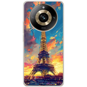 Силіконовий Чохол з Картинкою для Realme 11 Pro Принт (Париж, Ейфелева Вежа) (48878-ysm038)