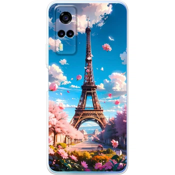 Силиконовый Чехол с Картинкой для Vivo Y31 Принт (Париж, Эйфелева Башня) (43274-ysm035)