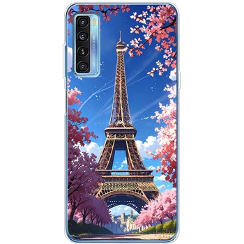 Силіконовий Чохол з Картинкою для TCL 20L Plus Принт (Париж, Ейфелева Вежа) (56080-ysm036)