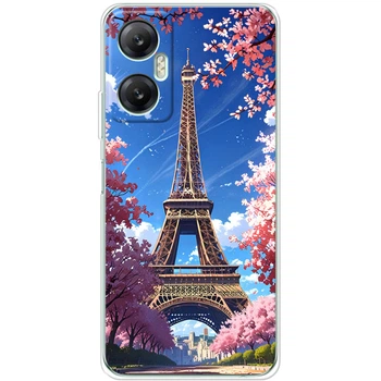 Силиконовый Чехол с Картинкой для Infinix Hot 20 5G Принт (Париж, Эйфелева Башня) (46682-ysm036)