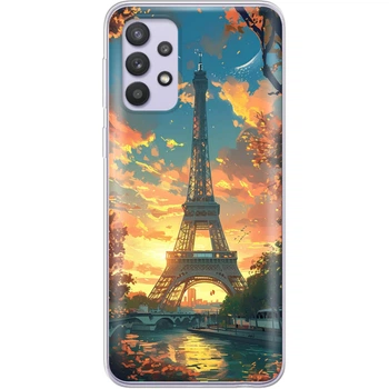 Силиконовый Чехол с Картинкой для Samsung Galaxy A33 5G (A336) Принт (Париж, Эйфелева Башня) (44140-ysm037)