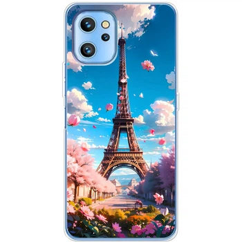Силиконовый Чехол с Картинкой для Umidigi A13 Принт (Париж, Эйфелева Башня) (46004-ysm035)