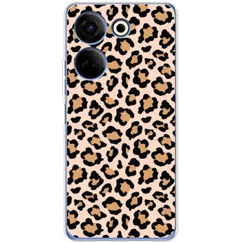 Силиконовый Чехол с Картинкой для Tecno Camon 20 Pro 4G Принт (Леопардовый, leo) (48112-ysm033)