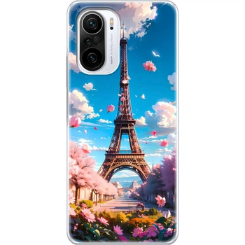 Силиконовый Чехол с Картинкой для Xiaomi Mi 11i Принт (Париж, Эйфелева Башня) (42478-ysm035)