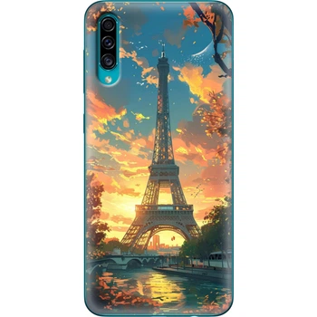 Силиконовый Чехол с Картинкой для Samsung Galaxy A30S (A307) Принт (Париж, Эйфелева Башня) (38164-ysm037)