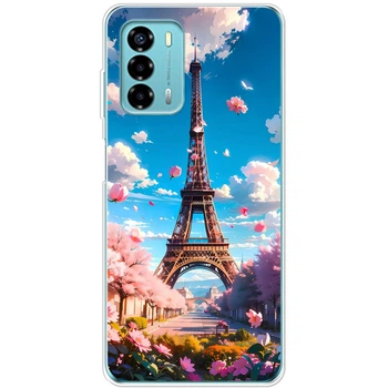 Силиконовый Чехол с Картинкой для ZTE Blade V40 Vita Принт (Париж, Эйфелева Башня) (45391-ysm035)