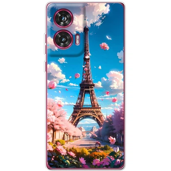 Силиконовый Чехол с Картинкой для Motorola Edge 50 Fusion Принт (Париж, Эйфелева Башня) (57659-ysm035)