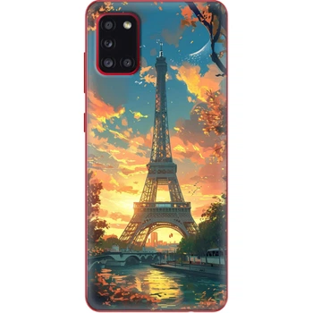 Силиконовый Чехол с Картинкой для Samsung Galaxy A31 (A315) Принт (Париж, Эйфелева Башня) (39470-ysm037)
