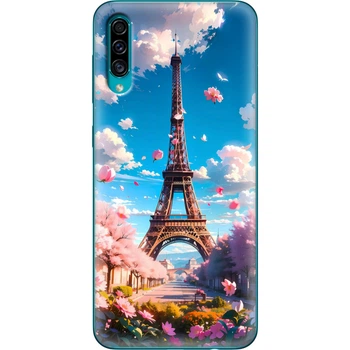 Силиконовый Чехол с Картинкой для Samsung Galaxy A30S (A307) Принт (Париж, Эйфелева Башня) (38164-ysm035)
