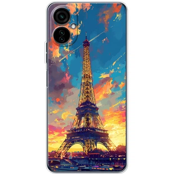 Силиконовый Чехол с Картинкой для Tecno Camon 19 Neo Принт (Париж, Эйфелева Башня) (45426-ysm038)
