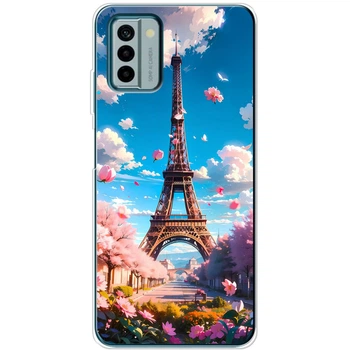 Силиконовый Чехол с Картинкой для Nokia G22 Принт (Париж, Эйфелева Башня) (46252-ysm035)
