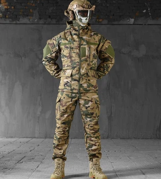 Тактический костюм Rehydration SoftShell Мультикам для мужчин куртка и штаны 4XL камуфляжный (VIL-O_33P)