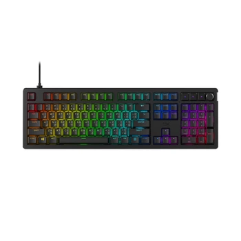 Клавіатура HyperX механічна Alloy Rise 106key, Red, USB-A, EN/UA, RGB, чорний (7G7A3AA)