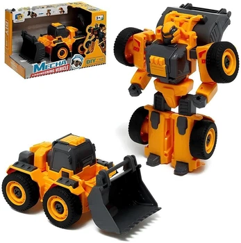 Конструктор трансформер строительная техника Mecha Dade toys робот трактор-погрузчик