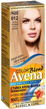 Крем-краска Acme Avena Gloss Color № 012 Светло-русый, 133 мл