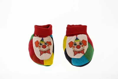 Пинетки трикотажные с Клоуном красные 1м+ (33246)