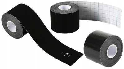 Кінезіологічна стрічка Ciron Kinesiology tape Black (5904463684263)