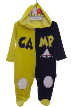 Человечек велюр на змейке CAMP салатовый 50 см (44355)