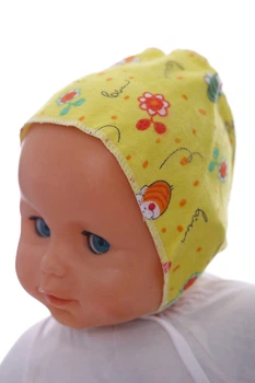 Чепчик байковий бджілка жовтий 1м+ (38823)