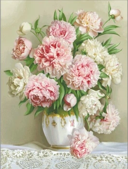 Набір для вишивання Gallery Stitch 025 Півонії мадам Ренью