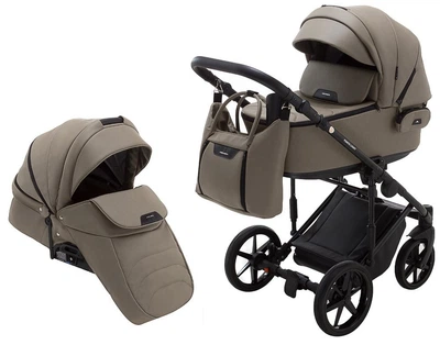Коляска 2 в 1 Adamex Porto Light ECO SA-9 темный капучино