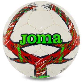 Мяч футбольный №5 TPU ламинированный сшит машинным способом Joma DALI III 401412-206-T5 (№5, белый-красный)