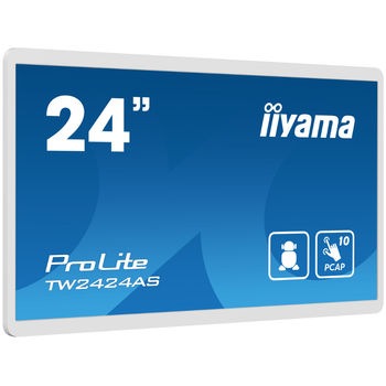 Монитор 24" IIYAMA ProLite сенсорный Android 12 White (TW2424AS-W1)