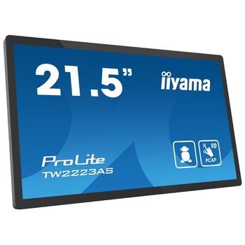 Монітор 21.5" IIYAMA ProLite сенсорний Android 12 Black (TW2223AS-B1)