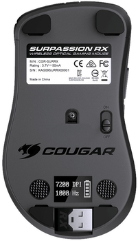 Миша Cougar Surpassion RX Wireless/USB Black (CGR-SURRX)