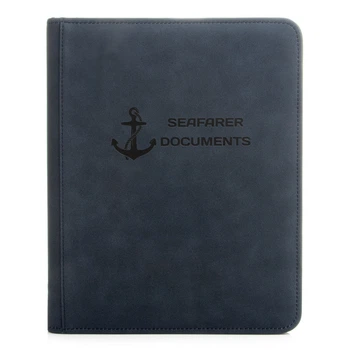 Папка для морских документов “Anchor” синяя экокожа Н532-00-009340