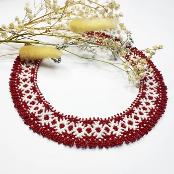 Традиционная украинская силянка из бисера HatynkaUA Necklace ожерелье ручной работы (SUN999_53)