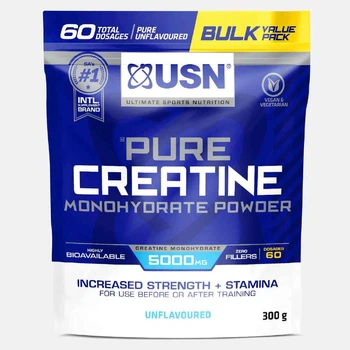 Чистый Креатин Моногидрат – 300 г 60 порций | USN Pure Creatine Monohydrate Powder – 300g
